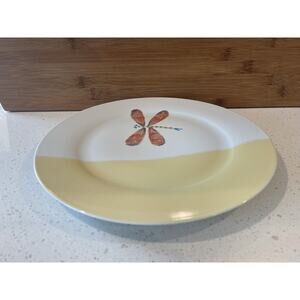 Ciao Italya Design Dragonfly Dinner‎ Plate Yellow